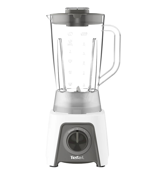 Blender Tefal Blendeo+ BL2C0130, 450W, 1.25L, 2 viteze, functie Pulse, maruntire gheata, 4 lame detasabile, alb